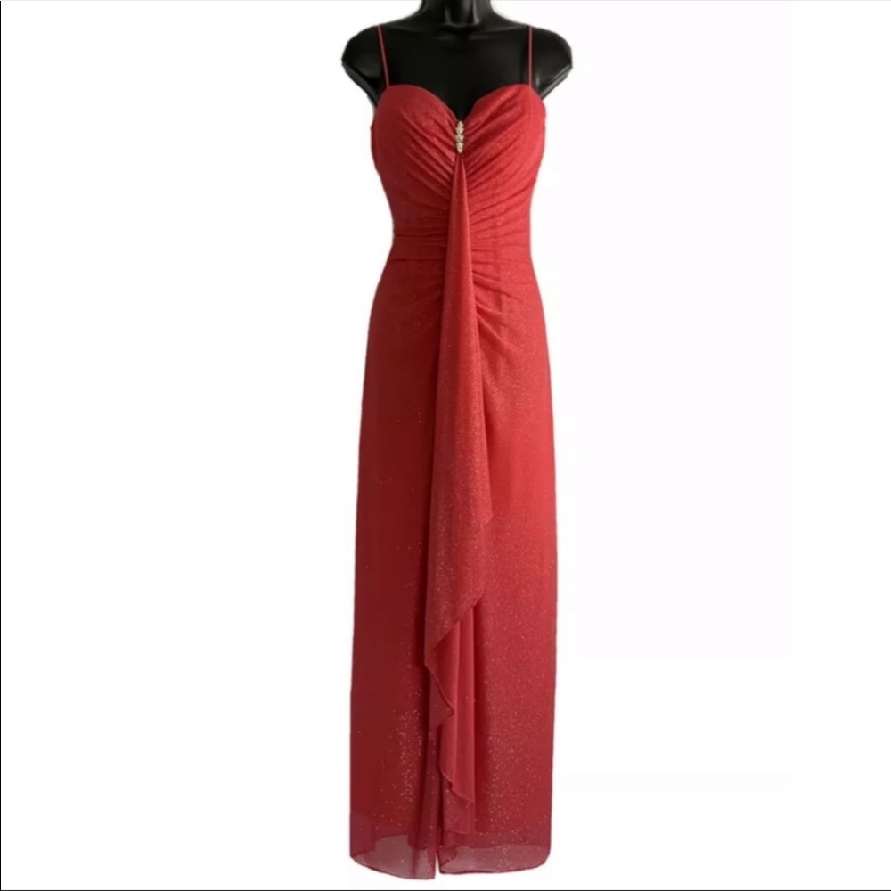 Onyx Nite Pink sparkling Evening Dress Size 12